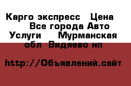 Карго экспресс › Цена ­ 100 - Все города Авто » Услуги   . Мурманская обл.,Видяево нп